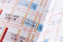 工事のプラン用紙のアップ図