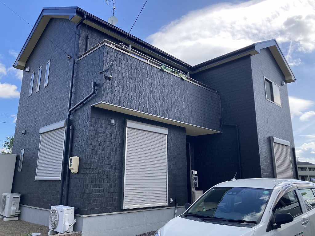 【坂祝町　Ｋ様邸】　外壁塗装-日本ペイント パーフェクトトップ-　屋根塗装-SK化研 ヤネフレッシュ-　ベランダ防水