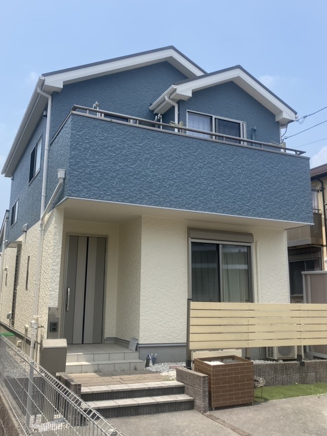 【員弁郡　N様邸】　外壁塗装-エスケー化研 プレミアムシリコン-　屋根塗装-エスケー化研 ヤネフレッシュ-　ベランダ防水