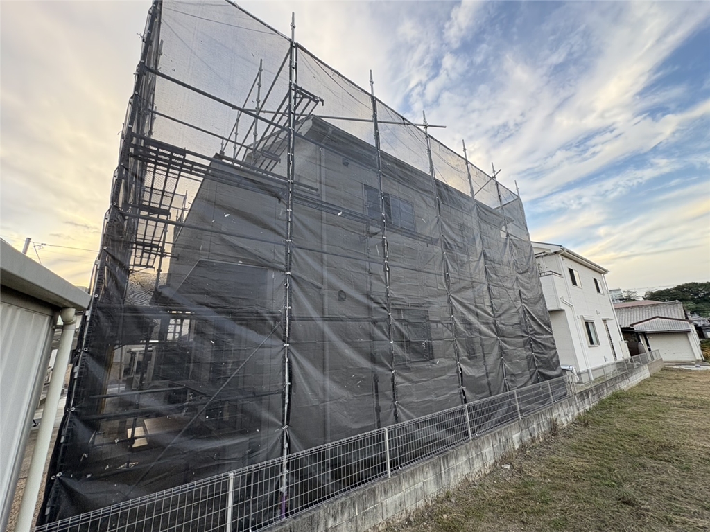 足場解体前の検査に行ってきました