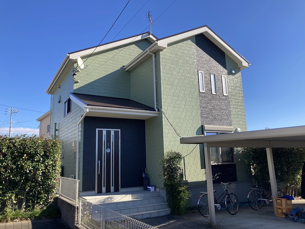 【江南市　Ｋ邸】　外壁塗装-エスケー化研 プレミアムシリコン-　屋根塗装-エスケー化研 ヤネフレッシュ-ベランダ防水